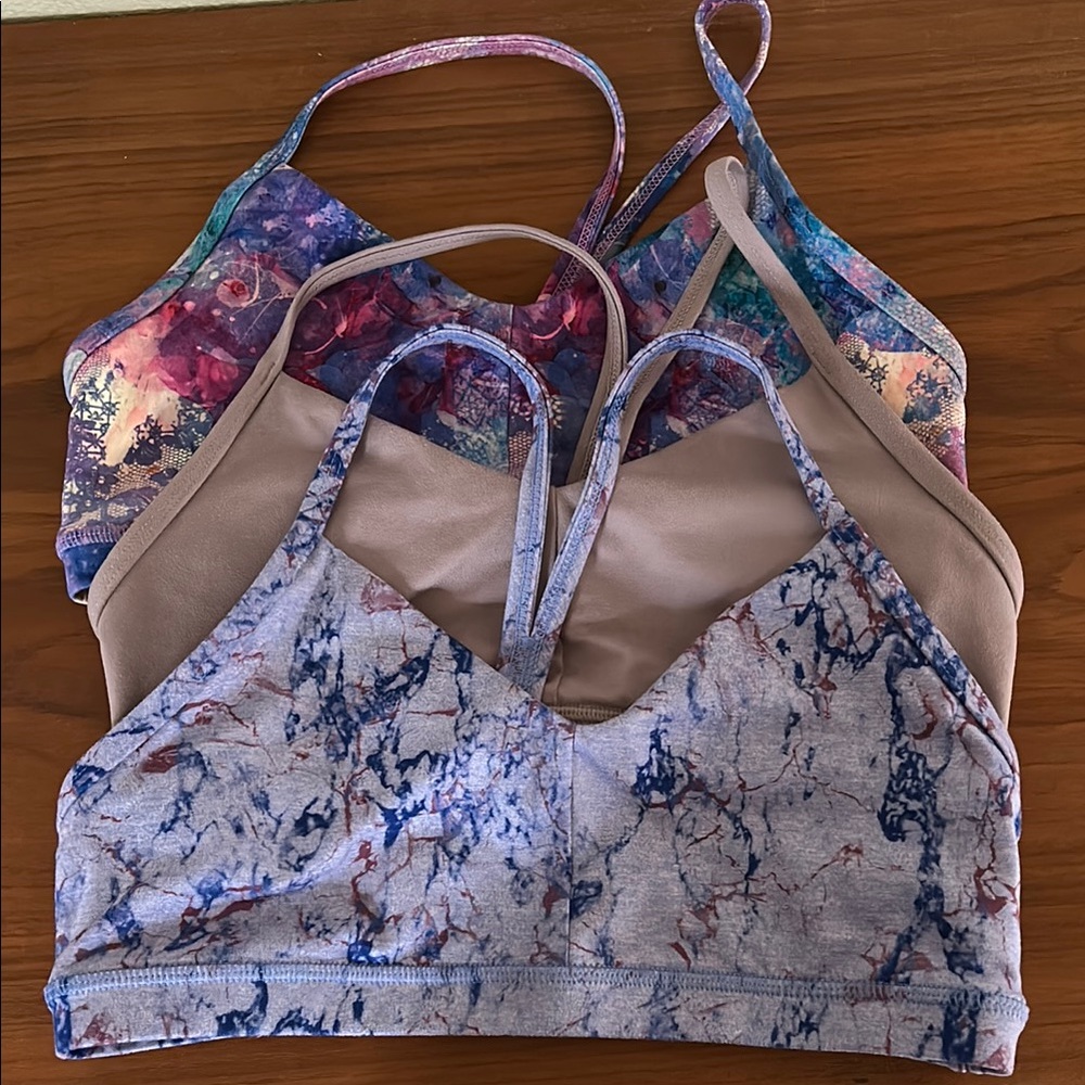 Bundle of 3 Fleo Reinette sports bras size large